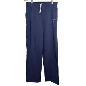 Victorias Secret IVY FLEECE
STRAIGHT-LEG SWEATPANTS small blue new 
Hockey